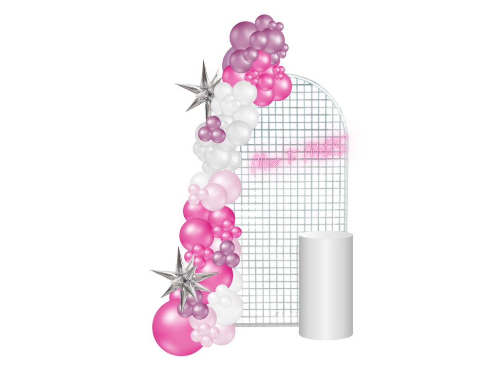 Mesh arch and plinth