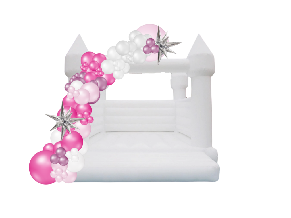 White jumping castle