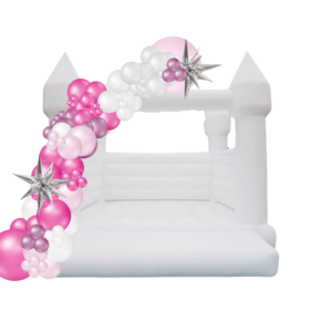 White jumping castle